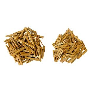 Unbranded Vintage Wooden Clothespins Bulk Lot Spring Action Laundry Crafting